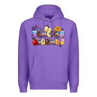 Purple teacher squad Premium Hoodie - AdoDesignShop