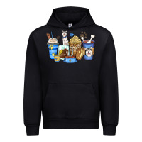 Black siberian husky coffee cups Urban Hoodie - Zillion Design Studio