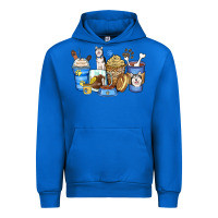 Cobalt siberian husky coffee cups Urban Hoodie - Zillion Design Studio
