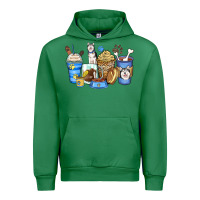 Emerald siberian husky coffee cups Urban Hoodie - Zillion Design Studio