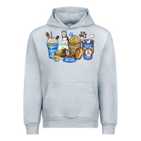 Heather Grey siberian husky coffee cups Urban Hoodie - Zillion Design Studio