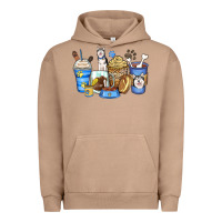 Pigment Burro siberian husky coffee cups Urban Hoodie - Zillion Design Studio