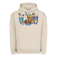 Pigment French Oak siberian husky coffee cups Urban Hoodie - Zillion Design Studio