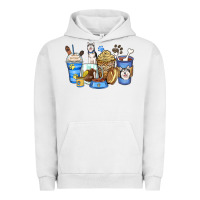 Pigment Lunar Rock siberian husky coffee cups Urban Hoodie - Zillion Design Studio