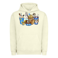 Pigment Pistachio siberian husky coffee cups Urban Hoodie - Zillion Design Studio