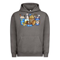 Pigment Tornado siberian husky coffee cups Urban Hoodie - Zillion Design Studio