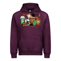 Mauve Wine lawyer coffee cups Urban Hoodie - Zillion Design Studio