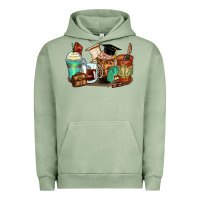 Pigment Oil Green lawyer coffee cups Urban Hoodie - Zillion Design Studio