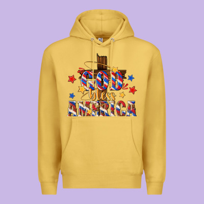 God Bless America Premium Hoodie Designed By Texasbilliewilder