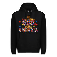 Black god bless america Premium Hoodie - texasbilliewilder