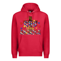Cardinal god bless america Premium Hoodie - texasbilliewilder