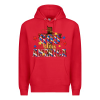 Red god bless america Premium Hoodie - texasbilliewilder