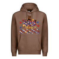 Chestnut god bless america Premium Hoodie - texasbilliewilder
