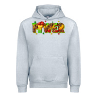 Heather Grey power juneteenth Urban Hoodie - texasbilliewilder