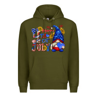 Army Green happy 4 th of july Premium Hoodie - texasbilliewilder