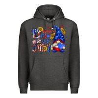Charcoal Heather happy 4 th of july Premium Hoodie - texasbilliewilder