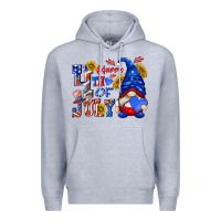 Heather Grey happy 4 th of july Premium Hoodie - texasbilliewilder