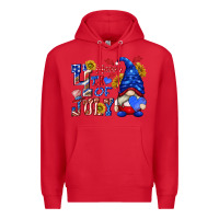 Red happy 4 th of july Premium Hoodie - texasbilliewilder