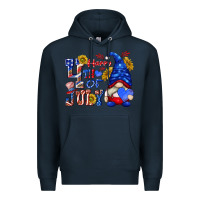 Navy happy 4 th of july Premium Hoodie - texasbilliewilder