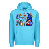 Ocean Blue happy 4 th of july Premium Hoodie - texasbilliewilder