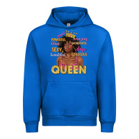 Cobalt queen afro woman Urban Hoodie - texasbilliewilder