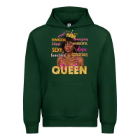 Forest Green queen afro woman Urban Hoodie - texasbilliewilder