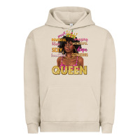 Pigment French Oak queen afro woman Urban Hoodie - texasbilliewilder