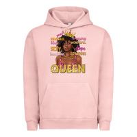 Pigment Salmon queen afro woman Urban Hoodie - texasbilliewilder