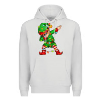 Dove Grey dabbing elf Premium Hoodie - Zillion Design Studio