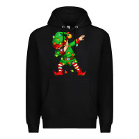 Black dabbing elf Premium Hoodie - Zillion Design Studio