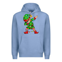 Colony Blue dabbing elf Premium Hoodie - Zillion Design Studio