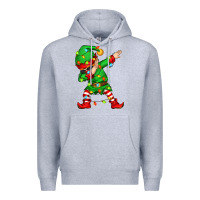 Heather Grey dabbing elf Premium Hoodie - Zillion Design Studio