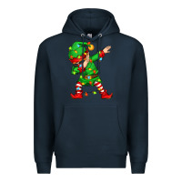 Navy dabbing elf Premium Hoodie - Zillion Design Studio