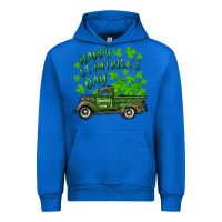 Cobalt Happy st. patrick's day shamrock farm truck Urban Hoodie - RanaPortraitStore