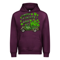 Mauve Wine Happy st. patrick's day shamrock farm truck Urban Hoodie - RanaPortraitStore
