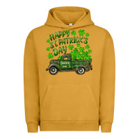Pigment Peanut Butter Happy st. patrick's day shamrock farm truck Urban Hoodie - RanaPortraitStore