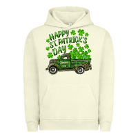 Pigment Pistachio Happy st. patrick's day shamrock farm truck Urban Hoodie - RanaPortraitStore