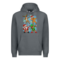 Rock dabbing christmas Premium Hoodie - Zillion Design Studio