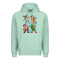 Seafoam dabbing christmas Premium Hoodie - Zillion Design Studio