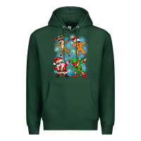 Sports Green dabbing christmas Premium Hoodie - Zillion Design Studio