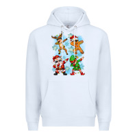 White dabbing christmas Premium Hoodie - Zillion Design Studio