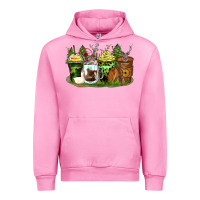 Fuchsia Pink hunter coffee cups Urban Hoodie - Zillion Design Studio