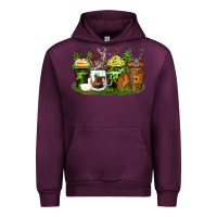 Mauve Wine hunter coffee cups Urban Hoodie - Zillion Design Studio
