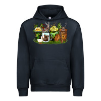 Navy hunter coffee cups Urban Hoodie - Zillion Design Studio