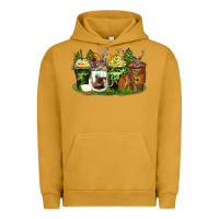 Pigment Peanut Butter hunter coffee cups Urban Hoodie - Zillion Design Studio