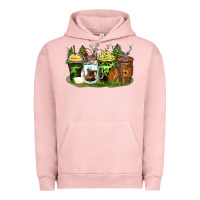 Pigment Salmon hunter coffee cups Urban Hoodie - Zillion Design Studio