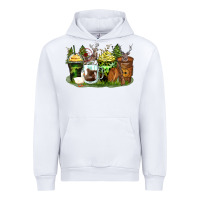 White hunter coffee cups Urban Hoodie - Zillion Design Studio
