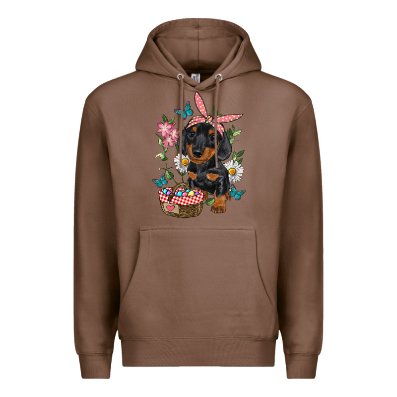 Easter Dachshund Premium Hoodie by RanaPortraitStore | Teevron