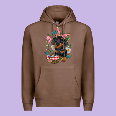 Easter Dachshund Premium Hoodie Designed By Ranaportraitstore
