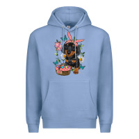 Colony Blue easter dachshund Premium Hoodie - RanaPortraitStore